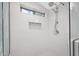 Modern shower with subway tile and recessed shelving at 760 N Ithica St, Gilbert, AZ 85233