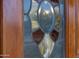 Stained glass detail of front door at 2246 W Mulberry Dr, Phoenix, AZ 85015