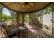 Charming gazebo featuring comfortable seating, perfect for relaxing outdoors in a private setting at 6620 E Stallion Rd, Paradise Valley, AZ 85253