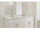 Bathroom featuring a double vanity with modern mirrors and lighting at 3409 E Alexander Dr, San Tan Valley, AZ 85143