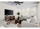 Spacious living area with an open floor plan and access to patio at 5919 N 45Th St, Phoenix, AZ 85018