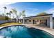 Inviting kidney shaped pool with spacious patio and mountain views at 5919 N 45Th St, Phoenix, AZ 85018