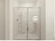 Modern shower with glass door, white tile, and shower head at 4958 W Hunter Trl, San Tan Valley, AZ 85144