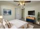 Inviting bedroom with a plush bed, modern decor, and a stylish dresser, creating a relaxing retreat at 1446 S Revere --, Mesa, AZ 85210