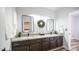 Modern bathroom with double sinks and granite countertops at 1622 E Nighthawk Way, Phoenix, AZ 85048