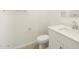 Clean bathroom with single sink vanity and shower/tub combo at 22550 W Tonopah Dr, Surprise, AZ 85387