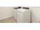Modern laundry room featuring new washer and dryer units, great for efficient laundry days at 4256 W Jeanette Ln, San Tan Valley, AZ 85144