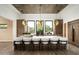 Modern kitchen showcasing an oversized marble island, pendant lights, and open concept design at 8386 E Leaning Rock Rd, Scottsdale, AZ 85266