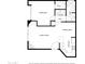 Detailed floor plan showcasing the layout of the home, including the bedroom, living room, and kitchen at 3845 E Greenway Rd # 131, Phoenix, AZ 85032
