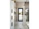 Modern bathroom featuring a walk-in shower and minimalist design with marble accents at 6623 N Hillside Dr, Paradise Valley, AZ 85253