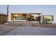 Modern home with inviting front entrance with stairway and desert landscaping at 6623 N Hillside Dr, Paradise Valley, AZ 85253