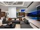 Elegant living room with a large sectional, stylish decor, and open floor plan at 6623 N Hillside Dr, Paradise Valley, AZ 85253