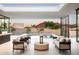 Inviting outdoor living space with comfortable seating and mountain views at 6623 N Hillside Dr, Paradise Valley, AZ 85253
