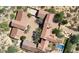 Bird's eye view of a sprawling estate with courtyard at 8000 E Mariposa Grande Dr, Scottsdale, AZ 85255