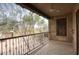 Private balcony with tiled floor and wrought iron railing at 8000 E Mariposa Grande Dr, Scottsdale, AZ 85255
