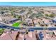 Home situated on a corner lot with mountain views and a large backyard at 23228 N Gaviota Dr, Sun City West, AZ 85375