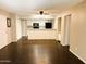 Open living area featuring dark brown tile flooring at 1920 W Lindner Ave # 137, Mesa, AZ 85202