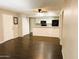Spacious living room with dark brown tile floors at 1920 W Lindner Ave # 137, Mesa, AZ 85202