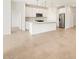 Kitchen with stainless steel appliances and large island at 16025 W Cottontail Ln, Surprise, AZ 85387