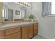 Bright bathroom featuring a large mirror, ample counter space, and stylish fixtures at 6159 S Avenida Del Sol --, Gold Canyon, AZ 85118