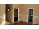 Powder room with dark vanity and neutral color palette at 17596 W Andora St, Surprise, AZ 85388