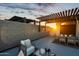 Rooftop patio with a modern design featuring a dining set and comfortable seating with a pergola for shade at 377 E Windsor Ave # 21, Phoenix, AZ 85004