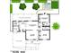 Detailed floor plan showcasing the layout with a full-length covered patio and a separate golf cart garage at 4019 E Calypso Ave, Mesa, AZ 85206