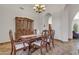 Traditional dining room with wooden table, comfortable seating and lots of light at 4222 E Brown Rd # 31, Mesa, AZ 85205