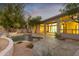 Private pool and spacious patio area at 11568 E Whispering Wind Dr, Scottsdale, AZ 85255