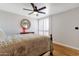 Bright bedroom with a comfortable bed and plenty of natural light at 7401 N Scottsdale Rd # 3, Paradise Valley, AZ 85253