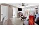 Spacious living room with ceiling fan and patio access at 7401 N Scottsdale Rd # 3, Paradise Valley, AZ 85253