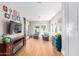 Cozy living room with a fireplace, hardwood floors, and natural light at 38 W Lynwood St, Phoenix, AZ 85003