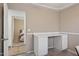 Office area featuring a desk with drawers, an inviting view into the nearby bedroom at 3202 E Decatur St, Mesa, AZ 85213