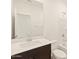 Clean bathroom featuring modern vanity, sink, and shower-tub combination at 3451 E Alexander Dr, San Tan Valley, AZ 85143