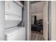 Stackable washer and dryer in laundry room at 821 E Roeser Rd, Phoenix, AZ 85040