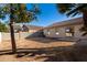 Large backyard with gravel and block wall at 574 W Kingman Dr, Casa Grande, AZ 85122