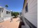 View of charming mobile home with well-maintained exteriors at 225 S Motherlode Dr, Apache Junction, AZ 85119