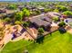 Aerial view of home, showcasing landscaping and nearby playground at 2116 N 81St Cir, Mesa, AZ 85207