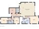 Detailed floor plan showcasing the layout of the home with labeled rooms and dimensions at 10637 W Eucalyptus Rd, Peoria, AZ 85383