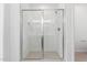 Modern bathroom with a sleek glass-enclosed shower featuring white subway tile and contemporary fixtures at 18525 E Dario Rd, Gold Canyon, AZ 85118