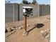 Backyard art gallery with rock landscaping at 1413 E Windsor Ave, Phoenix, AZ 85006