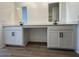 Bathroom vanity with cabinets, sink, countertop space, and modern fixtures at 46963 W Coe St, Maricopa, AZ 85139