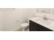 Bathroom with a sleek vanity, modern fixtures, and a toilet at 4994 W Hunter Trl, San Tan Valley, AZ 85144