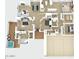 Open floor plan featuring a spacious layout with multiple bedrooms, bathrooms, and living areas at 10338 E San Salvador Dr, Scottsdale, AZ 85258