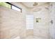 Modern bathroom with glass block accent and dual shower heads at 2107 S Paseo Loma --, Mesa, AZ 85202
