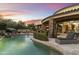 Luxury pool with spa and expansive views from the patio at 27264 N 103Rd Way, Scottsdale, AZ 85262