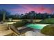 Relaxing pool and spa with desert landscaping and sunset views at 27264 N 103Rd Way, Scottsdale, AZ 85262