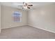 Spacious bedroom with ceiling fan and carpet flooring at 916 E Beautiful Ln, Phoenix, AZ 85042