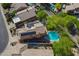 Home featuring a private in-ground pool, backyard and solar panels at 1416 E Sapium Way, Phoenix, AZ 85048