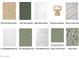 Material selections for kitchen and bathrooms, including cabinets and tile at 17030 W Whispering Rock Trl, Surprise, AZ 85387